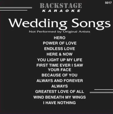 Karaoke CDG Backstage 5017 Wedding Songs Favorites,ENDLESS LOVE ,I HAVE NOTHING+ - Image 1 of 2