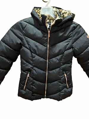 Kenzie Girl  Hooded Puffer Coat, Size 10-12, Black, Winter, Warm,Cozy - Image 1 of 4