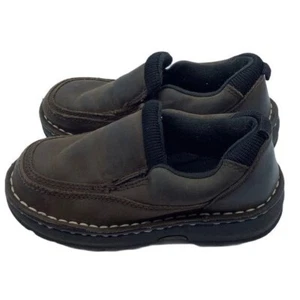 Cherokee NORRIS Boy Size 10 Leather Brown Loafers Shoes - Picture 1 of 4