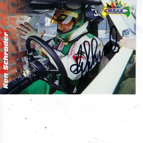 KEN SCHRADER SIGNED 1997 MAXX RACING #33 - NASCAR - Image 1 of 1