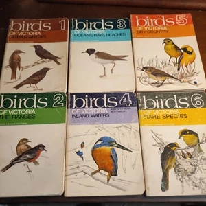 Birds Of Victoria 6 Books Volumes 1-6 Gould League 1973-1975 vintage field guide - Foto 1 di 12