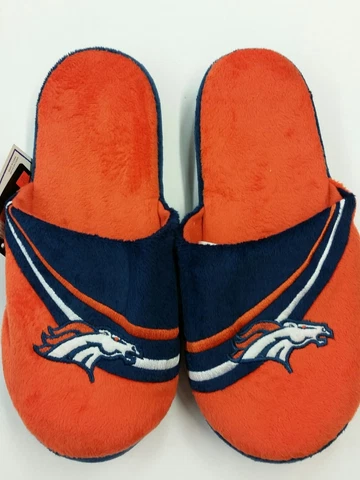 NFL Denver Broncos Adult Slippers (Large 11-12) NEW Cover