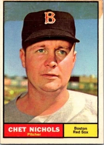1961 Topps #301 Chet Nichols Boston Red Sox Free Shipping! - Picture 1 of 2