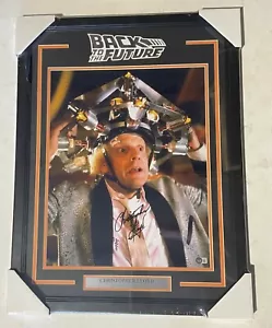 CHRISTOPHER LLOYD SIGNED "BACK TO THE FUTURE" 16x20 PHOTO FRAMED BECKETT BAS  - Picture 1 of 3