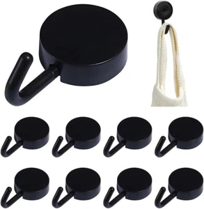 10PCS Self Adhesive Hooks, Waterproof Utility Wall Hanging Heavy Duty Towel Hook - Picture 1 of 9