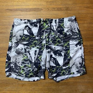 Joe Boxer Swim Shorts Size XXL (2XL) (46-48) Beach Men Swim Trunks Gray Green - Picture 1 of 12