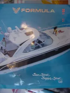 2008 FORMULA BOAT BROCHURE CRUISER SUN SPORT AND SUPER SPORT ORIGINAL - Picture 1 of 12