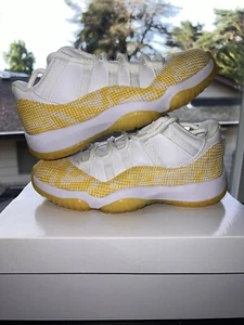 Size 6.5 - Air Jordan 11 Low Yellow Snakeskin W - Picture 1 of 5