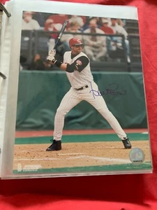 FOTO 8X10 FIRMADA AUTOGRAFIADA POR AARON BOONE CINCINNATI REDS #1 CERTIFICADO DE AUTENTICIDAD - Imagen 1 de 1
