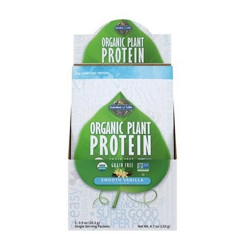 Proteína vegetal orgânica lisa baunilha 5 oz por Garden of Life - Imagem 1 de 1