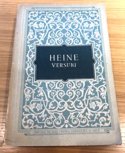 HEINRICH HEINE VERSURI Romanian language translation 1956 ~ G-VG TPB ~ Verses - Picture 1 of 14