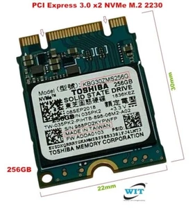 Various Brands 256GB PCIe NVMe M.2 2230 30mm SSD Dell HP Lenovo Toshiba - Picture 1 of 4
