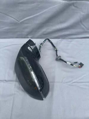 Audi A7 S7 RS7 2012-2018 fibra de carbono espejo retrovisor derecho del lado del pasajero completo OEM Foto 1 de 4