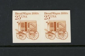 USA #2136a Breadwagon Coil Pair IMPERFORATE XF MNH Error - Picture 1 of 1