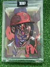 2022 Topps Project 100 Mike Trout Angels GOLD FOIL /3999 Encased#27 By Smitheone
