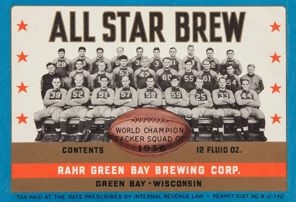 Impresión fotográfica de 13 x 19" campeón del mundo Green Bay Packers 1936 Foto 1 de 1