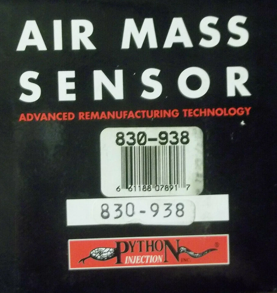 Mass Air Flow Sensor - Python 830-938 - Image 1 of 1