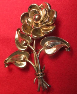 Vintage Parisina (Marcel Boucher) FLOWER Mexico Sterling Brooch/Pin 26.87 Grams - Picture 1 of 17