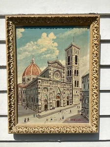 Angebotener italienischer Künstler E. Bianchini O/C "Duomo di Firenze" - Bild 1 von 10