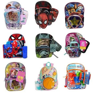 Kinder Rucksack mit Brotzeittasche - Schultasche für Jungen und Mädchen - Bild 1 von 76