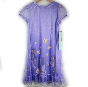 Disney Wish Sleep Gown Pajama Sleepwear Purple Tulle Girls Size 8 / Medium New - Picture 1 of 10