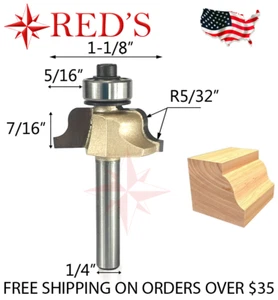 Broca router vástago Tideway Carbide Pro LC08011004 1-1/8"" DIA Roman Ogee 1/4 - Imagen 1 de 1