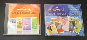 RARE! Hallmark Card Studio 2013 and 2008 Deluxe Greeting Windows XP Vista 7 8 CD - Picture 1 of 2