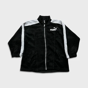 Puma Fleece Women XS Black Full Zip Nature Outdoor Pullover Sweatshirt Jacket - Picture 1 of 6