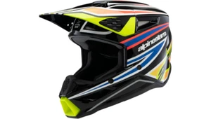 Youth SM3 Helmet Wurx, Black/Yellow Fluo/Blue/Red, Yth Medium, 0111-1636 - Bild 1 von 6