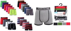 3-12 Pairs Men's Designer Seamless Boxer Shorts Trunks Adults Underwear S-XL - Picture 1 of 10