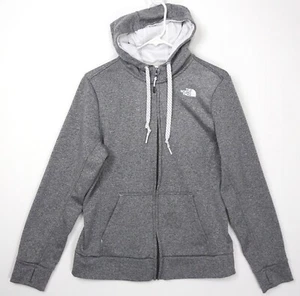 The North Face Full Zip Up Hoodie Heather Gray Womens Large Sweatshirt Jacket - Picture 1 of 15