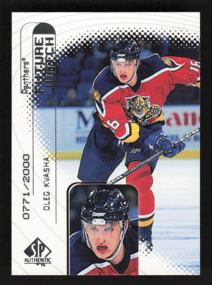 1998-99 SP Authentic #98 Oleg Kvasha Rookie Florida Panthers /2000 - Image 1 of 2