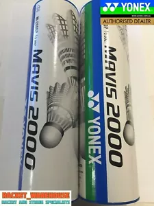2 x TUBES YONEX MAVIS 2000 BADMINTON SHUTTLES SHUTTLECOCKS BLUE MEDIUM JAPAN - Bild 1 von 2