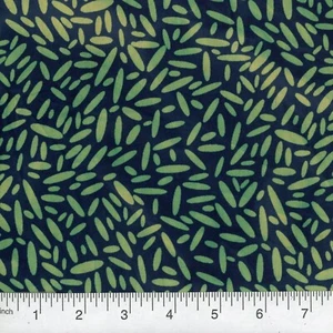 QUILTER'S BATIK 45-inch BTY 100% Cotton abstract Blues and Greens qb-627 - Picture 1 of 1