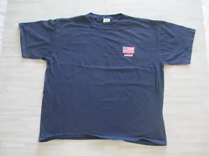 Vintage 90s Single Stitch T Shirt Mens XXL Navy Blue Aspen United States Flag - Picture 1 of 12