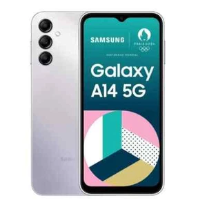 SAMSUNG Galaxy A14 5G Argent 128 Go Téléphone débloqué, opérateur Android - Photo 1/9