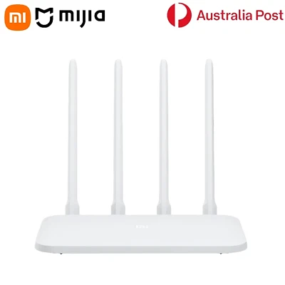 XIAOMI Router 4C Wireless 300Mbs 64MB WIFI 2.4G 4 High Performance Antenna AU - Image 1 of 4