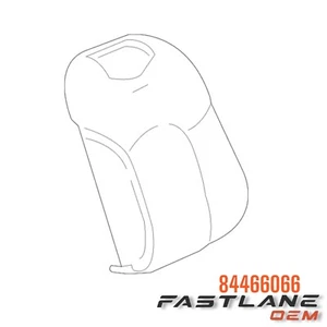 2019-2020 CADILLAC CT6 FRONT SEAT BACK COVER NEW OEM 84466066 - Picture 1 of 8