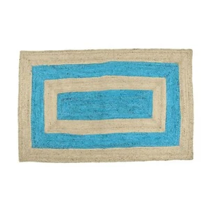 Rug Rectangle Runner Natural Jute Hand Woven Living Room Jute Area Rug Boho Rug - Picture 1 of 7