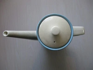 Mid Century Porzellan Kaffee Teekanne Majolika Kasuga Japan 9" hoch - Bild 1 von 11