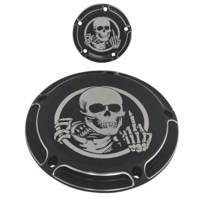 Cubierta de calavera temporizador Derby corte borde motocicleta para Harley Touring FXSB FLHT Foto 1 de 4