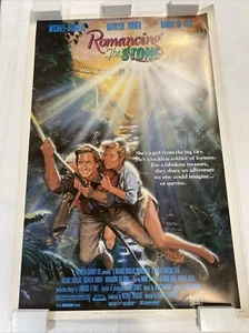 1984 ROMANCING THE STONE 40x60 ROLLED ORIGINAL MOVIE POSTER RARE MAKE OFFER - Picture 1 of 9