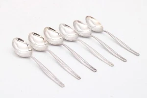 6x Auerhahn Kaffeelöffel Relief versilbert 90 Silberauflage Besteck Länge 14 cm - Bild 1 von 4