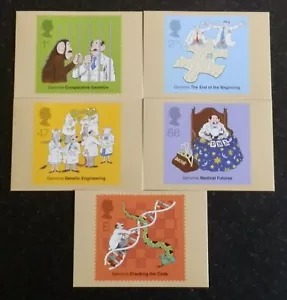 GB POSTCARDS PHQ CARDS USED REAR FDI NO. 250 2003 DNA THE SECRET OF LIFE GENOME - Picture 1 of 2