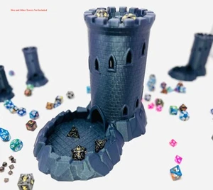 Großer Burg Würfelturm Randomizer 3D gedruckt Zubehör für DND & Brettspiele - Bild 1 von 3