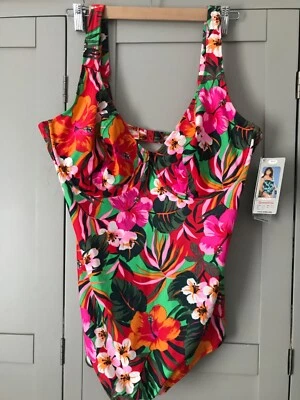 Traje de baño Anita confort especial estampado floral con aros Reino Unido 48B LIGERO NUEVO Foto 1 de 4