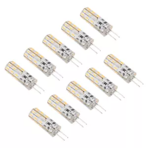 HG 10pcs G4 LED Bulb 1.5W DC12V Warm White 3000K 110LM Bi Pin Light Bulbs LED - Picture 1 of 22