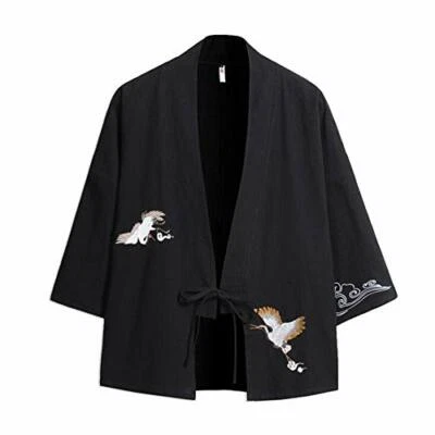 BLACK SUGAR Expédié de Paris - Haut Veste Kimono Japonais Traditionnel Homme Epais Coton