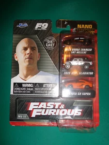 Jada Fast & Furious F9 Nano Hollywood Rides NV-11 Charger/Supra/Gladiator Mini's - Picture 1 of 3