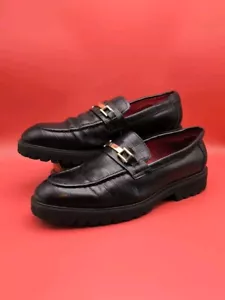 Scarpe slip on Devil's Advocate in pelle con dettaglio barra in metallo UK7 EU41 grosse ottime condizioni - Foto 1 di 10